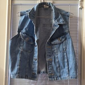 Denim Sleeveless Vest